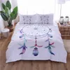 Padrão Feather Bedding Set Mandala Boho Cama Tampa Elephant Moose Pattern 2 / 3pcs Jogo de Cama (Sem Folha nenhum enchimento)