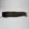 회색 옴 브레 브라질 처녀 머리 40pcs 테이프 머리카락 100g 아프리카 곱슬 곱슬 곱슬하게 만든 기계 레미 양면 테이프 피부 Weft 접착 머리카락