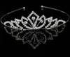 Accessori per capelli per bambini con fascia per capelli da donna con corona di perle corona in cristallo d'argento gioielli in argento con diadema di diamanti