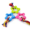 Knoop Interaction Pet Dog Interactive Toy Chewing Pentagram Natuurlijke Rubber Duurzame Vorm Kleine Dog Training Chewing Play GB246