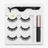 5 Ímã Eyelash Líquido Magnético Eyeliner Magnético Magnética Cílios Falsos Pinça Tweezer Impermeável Extensão de Eyelash