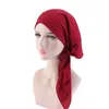 イスラム教徒の頭のスカーフの帽子の化学療法キャップのヘアアクセサリー女性のための女性の化学の帽子ターバン長い髪の頭のスカーフヘッドを包み込んで送料無料