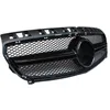 Top quality 1 PCS Black Front Racing Grill Griglie Sostituzione Silver ABS Car Rene Griglie Per UNA CLASSE W176