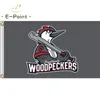 MILB Fayetteville Woodpeckers Flag 3*5ft (90 سم*150 سم) ديكور البوليستر بانر هدايا حديقة المنزل