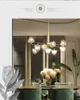 Postmodern crystal chandelier living room pendant lamp bedroom fixtures restaurant hanging lights Iron LED suspension luminaire