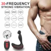 MultiFrequency Remote Masturbator Analvibrator für männlichen Sex4646294