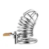 Çişin Çiş Tasarım Cihazı 40mm 45mm 50mm Metal Cock Cage 316L Paslanmaz Çelik Chastity Cihazlar Erkekler için NX68