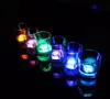 LED Cubos de Gelo 7 Cor Mudando a Noite Luz Up LED Glow Cubos de Gelo Lâmpada para Decoração de Casamento Festa de cerveja de vidro indução