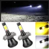 2st 8000lm Super Bright Car LED Foglight Conversion Kit dimlamplampor för H4 6500K 12V24V Vehicle Aluminium Auto Accessories1899586