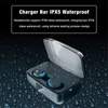 Водонепроницаемая беспроводная Bluetooth-гарнитура 5,0 Мини Twins Беспроводные наушники наушники-вкладыши Earbuds СПЦ с зарядки Разъем для iPhone Samsung