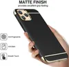 NIEUWE 3 in 1 Ultra Dunne Slanke PC Hard Telefoon Case Coated Antislip Matte oppervlak met galvaniseerframe voor iPhone 11 PRO MAX XR XS 6S 7 8 PLUS