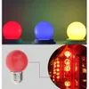 Youoklight 1 stks E27 3W F5 DIP 6-LED Rood / Blauw / Geel Lichtlamp Lamp AC 220V