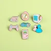 Lapel Pins Cartoon Game Pins Classic Handle Machine Enamel Brooches Badges Bag Clothes Cute Jewelry Gifts For Friends