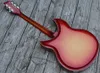 Çin 12 dizeleri 381 Kiraz Gitar C S yarı boş gövde 381V69 Mapleglo Electric Guitar kırmızı