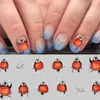 3D Nail Art Sticker Karikatür Desen Sinek Kuş Yapışkanlı Tırnak Çıkartmalar Manikür Şablon İpuçları Lehçe Çıkartmaları