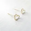 2020 mode enkelt rostfritt stål dangle örhängen söt söt hjärta örhängen för kvinnor tjejer barn dam smycken