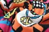 Moda - Wysyłka 2017 Lekki Purpurowy Leopard Długie Rękawy Damskie Swetry Tiger Jacquard Drukuj Wysokiej Jakości Pullover Women S061707