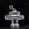 Universal Glass Carb Cap smoke UFO caps with hole dome for Quartz banger Nails dab oil rigs