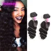 Indien Vison 2 Bundles Vague Lâche Cheveux Humains Cambodge Vierge Cheveux Bundles 8-30 pouces Pure Couleur Cheveux Tisse Produits Extensions