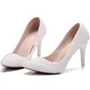 Pearl White Damen Hochzeit Pumps High Heel Brautschuhe Brautparty mit passenden Taschen mit Handtasche Kleid Schuhe