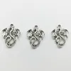 100 unids/lote Pterosaurs dragon Tibet Silver charms colgantes joyería DIY para collar pulsera pendientes estilo Retro 21*16mm