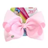 Drop Shipping 6 "JoJo Big Boutique Hair Bows Grosgrain Ribbon Bow with Hair Clip Grosgrain Ribbon Bows For Baby Girls 20sts