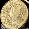 5pcs Ramadan Kareem Oktagonal S arabisch islamisch goldplattiertes Sammelmünzen Urlaubsgeschenk mit runden Case4115391