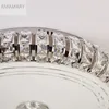 RMAMARY Simple modern crystal ceiling lamp 3color LED round living room led light crystal lamp silver gold crystal ceiling light6018676