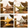 Fairy Tale Magic Lamp Vintage Censer Creative Metal Aroma Burner Multi Color Incense Burners 35*12*18.5cm EEA385