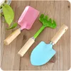 Pá colorida ancinho conjunto de ferramentas para plantas de jardim crianças pequenas grade pá pá jardinagem brinquedo infantil yq00788