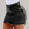 Kvinnors sommarklänningar Sexig denimskjolar Designer Clothing Beach Hip Short Kiirts Night Club ovanför knä vårkläder