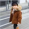 Novo jaqueta de inverno crianças menino 2-10 de tamanho antigo casacos com capuz meninos jaqueta de inverno wl1143