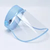 Nave DHL, disponibile Visiera protettiva antispruzzo riutilizzabile Maschera protettiva integrale Protezione saliva Respiratore visiera trasparente FY8105