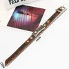 Dorywczo Nowy Retro Handmade Woven Wrap Belt Kocham Jezusa Heart Alloy Urok Prawdziwej Skóry Mężczyźni Kobiety Bransoletka Hurtownie Biżuteria