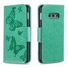 Imprint Butterfly Leather Wallet Cases For Iphone 15 Plus 14 13 12 Pro Max 11 XS XR X 8 7 6 Samsung Note 20 Flip Cover Credit ID Card Slot Book Pouch Girls Lady Purse Strap