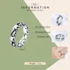 Wostu 100 real 925 prata esterlina animal elefante família anéis de dedo para mulheres prata moda 925 jóias presente cqr34421751321724