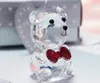 50pcs Crystal Bear Baby Shower Wedding Favors Boy Girl Baptism Party Gifts Newborn Baby Gift Box Wholesale SN881