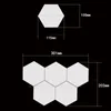 1-65 stycken DIY vägglampa Touch Switch Quantum Lamp led hexagonala lampor Modular Creative Decoration Wall Lampara245p