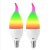 Wifi candela lampadina intelligente lampada a led casa intelligente E14/E27 supporto RGB Alexa Google IFTTT controllo vocale intelligente 6W led decorativo