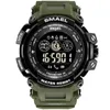 Men Digital T nadgarstka Watches LOD Smael zegarek dla mężczyzn cyfrowych Zegar Zegarki Sport Watches Big Dial 8018 WtaerProof Men Watches HI229Q