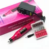 Trapano per unghie elettrico Art Salon Manicure File Polish Tool + 6 bit Pedicure 20000 RPM (100 V ~ 240 V) DHL Free