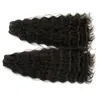 Clearance Super Double Drawn Natural Deep Wave Brasilian Virgin Human Hair Bundlar 2Packs Lot Obearbetad Naturfärg 18 "Tillgänglig