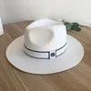 laine blanche de luxe m chapeau grand royaume hatte sociale élégante femelle rétro joker menwomen pour fedoras2099061