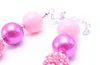 Hot Pink Design Kid Chunky Bubblegum Collana Flower Girl Bambini Chunky Bead Collana Gioielli Miglior regalo per il bambino