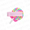 1.3 pulgadas Baby Girl Barrettes Soft Clay Rainbow Lollipop Bobby Pin Princesa Lindo Rainbow Cañino Candillero Clou Cloud Clips E31201