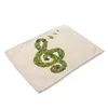 Musical note placemat Fabric coaster Table decoration mat Kitchen Posavasos Manteles individuales Onderzetters