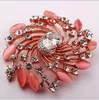10st Lot Mix Style Fashion Crystal Brooches Pins For Jewelry Craft Gift BR701 298Z