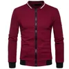 Mens Veste Homme Bomber Fit Argyle Zipper Jacket Casual Jacket 2019 Autumn New Trend White Fashion Male Jackets Clothes