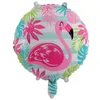 Ballon rond en aluminium ananas flamant rose, 18 pouces, décoration de fête d'anniversaire et de mariage, ballon en aluminium, jouets, vente en gros, nouvelle collection