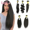 Brazilian Malaysian Indian Peruvian Virgin Human Hair One Bundle Silky Straight Hair Natural Color Hair Extensions Bundle 1Piece/lot
